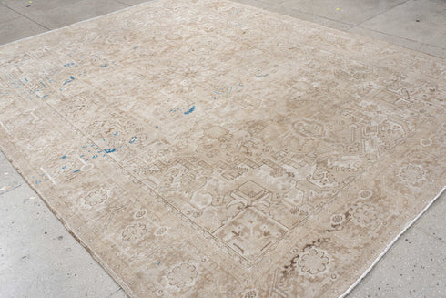 Antique Heriz Area Rug (9' x 12')